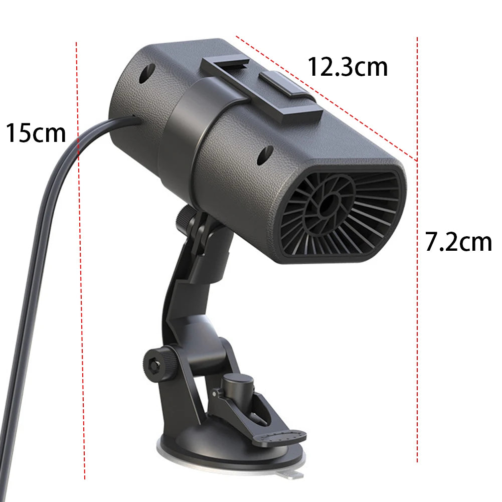 200W/150W Car Heater Fan 12V/24V – Portable Windshield Defogger & Defroster | Fast Heating Anti-Fog Demister for Winter DrivingCar & Automotive Accessories