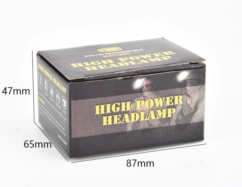 Super Bright Rechargeable COB LED Headlamp – Magnetic USB, Waterproof, Long Battery Life for Camping, Hiking & Fishing
