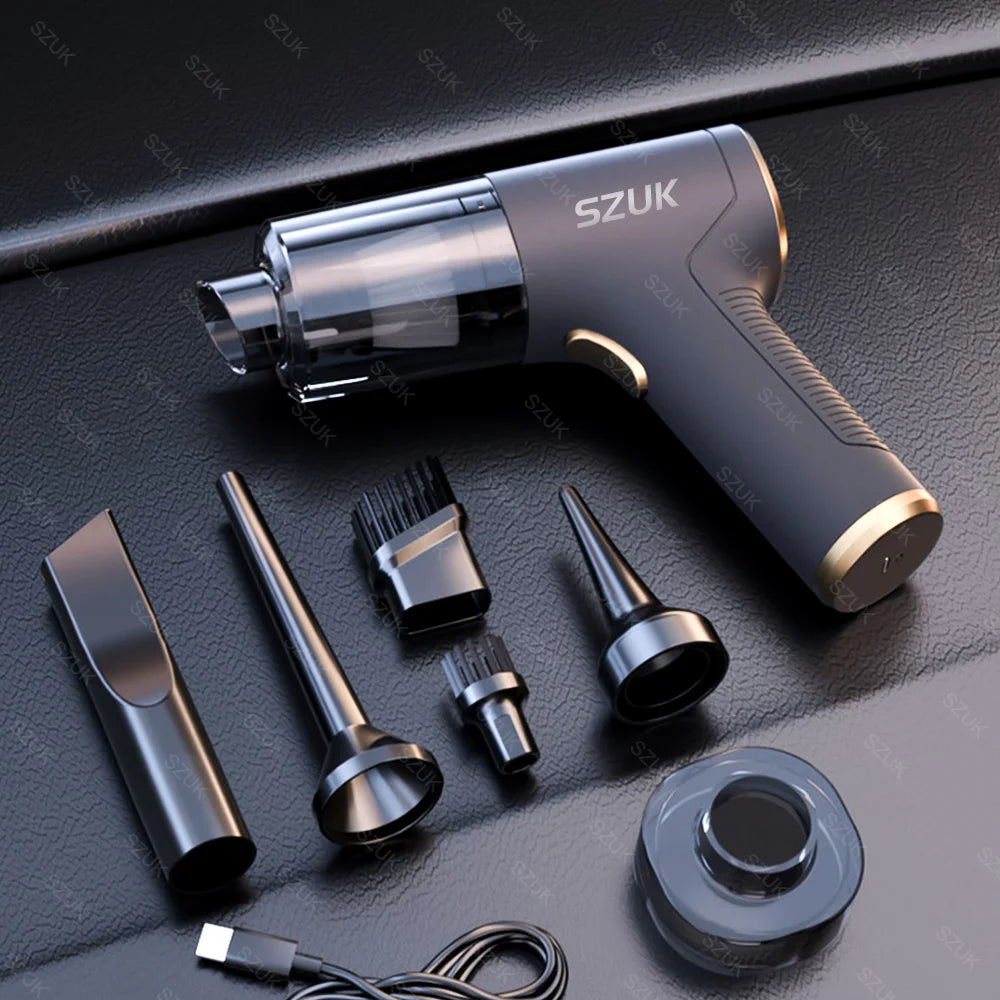 SZUK 98000PA Car Vacuum Cleaner Cordless Handheld Strong Suction Mini Portable Wireless