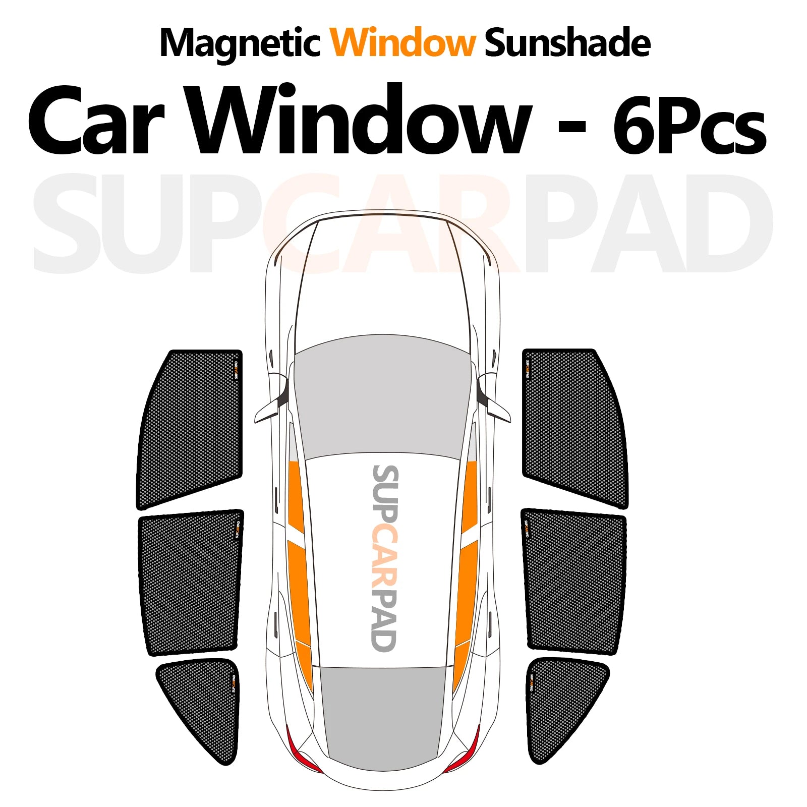 Ford Ranger 2024-2025 Custom Magnetic Front Windshield Sunshade – 4-Door Pickup Mesh Curtain