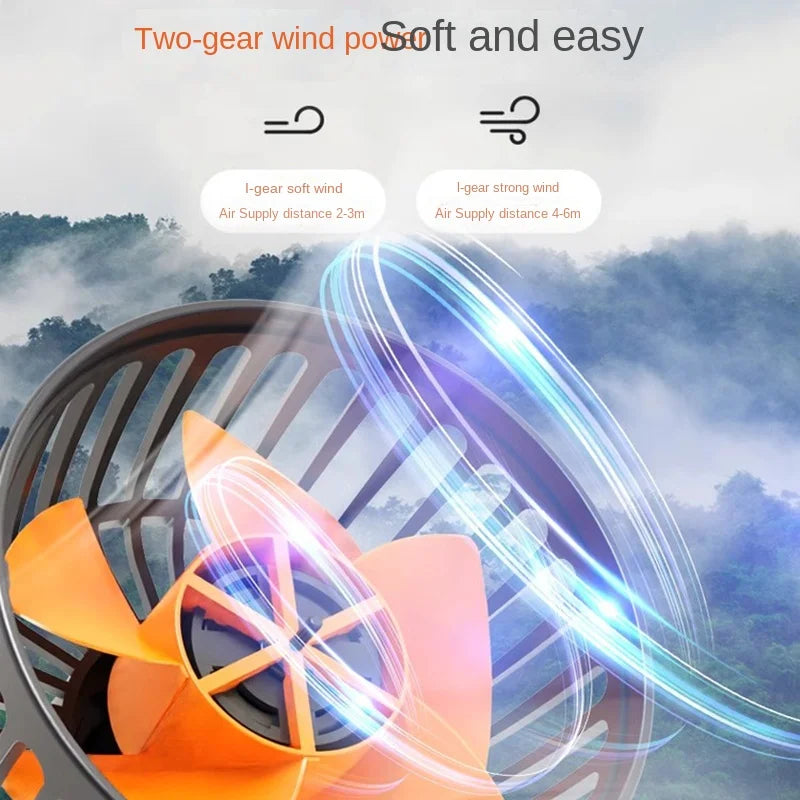 3-Head 360° Adjustable Car Fan – Dual-Speed Silent Electric Fan, USB/12V/24V, for Car, Home, Office & Desk Use