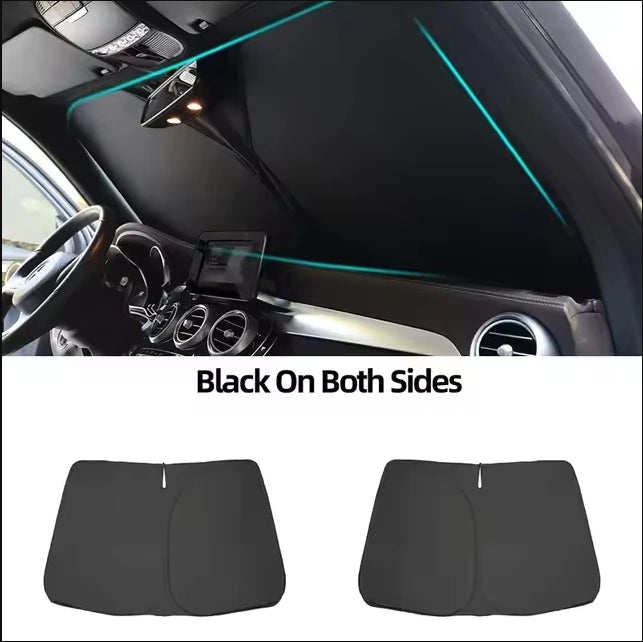 Ford Ranger 2024-2025 Custom Magnetic Front Windshield Sunshade – 4-Door Pickup Mesh Curtain