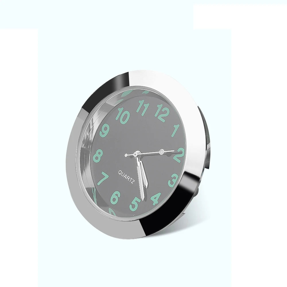 Car Clock Luminous Automobiles Internal Stick-On Mini Digital Watch Mechanics Quartz Clocks Auto Ornament Car Accessories Gifts