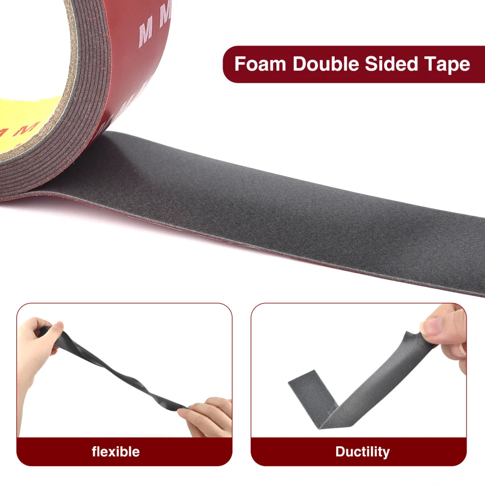 3M Strong Double-Sided Automotive Adhesive Tape – High Viscosity, Heat-Resistant, 3 Meters Long