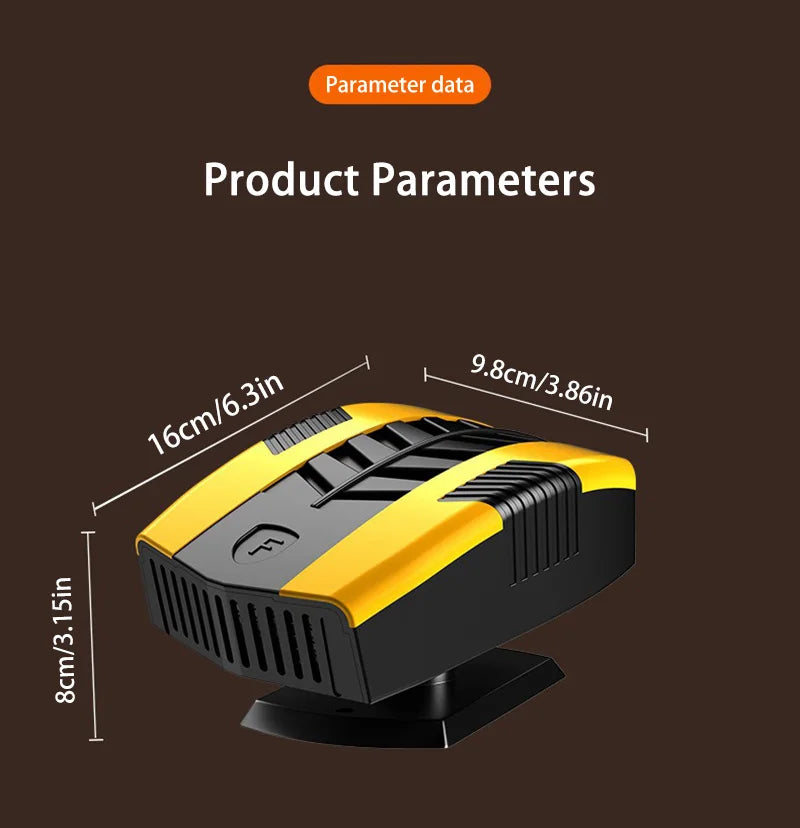 Xiaomi 12V Car Heater Defroster Portable Fast Heating Fan Winter Defogger Dual Air