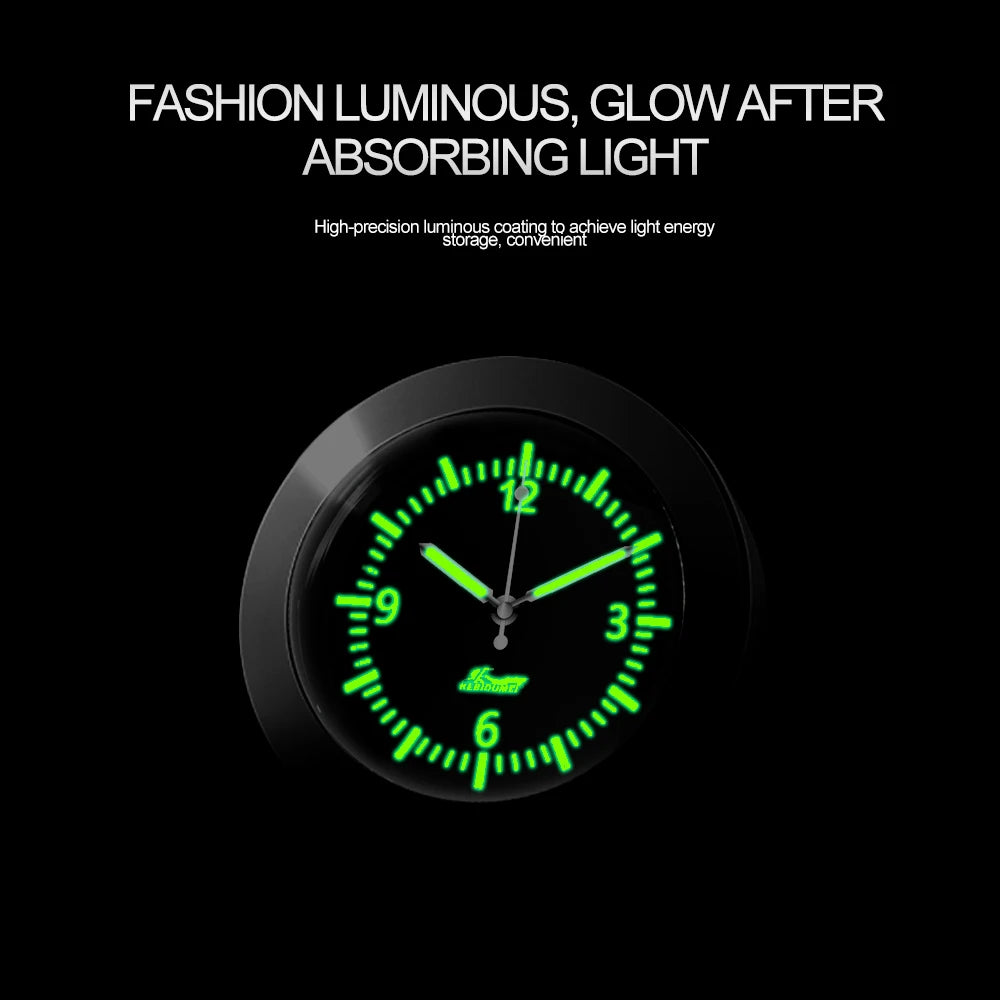 Car Clock Luminous Automobiles Internal Stick-On Mini Digital Watch Mechanics Quartz Clocks Auto Ornament Car Accessories Gifts