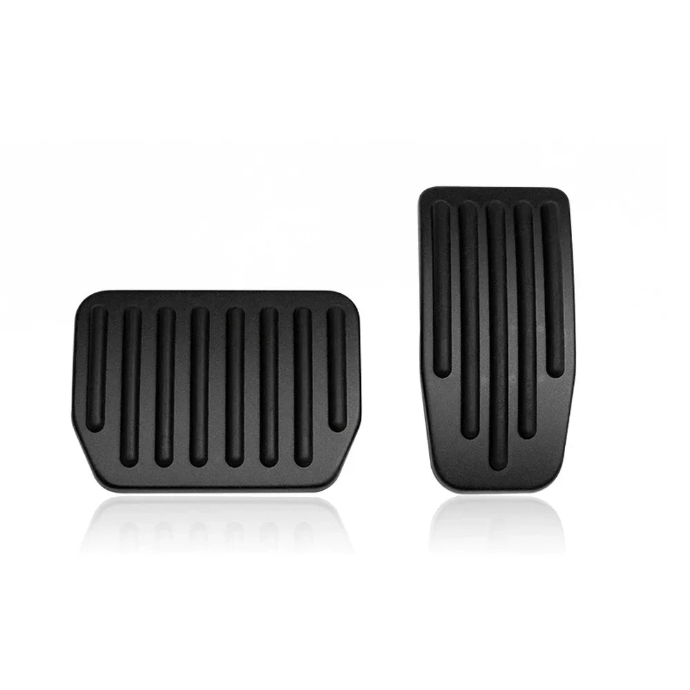 Performance Aluminum Pedal Covers for Tesla Model Y & Model 3 Highland – Non-Slip Brake, Accelerator & Footrest Set