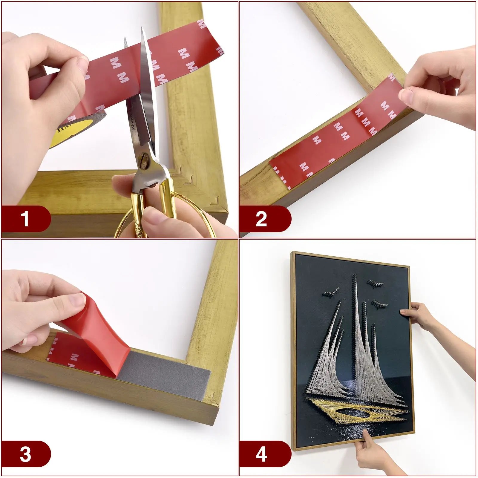3M Strong Double-Sided Automotive Adhesive Tape – High Viscosity, Heat-Resistant, 3 Meters Long