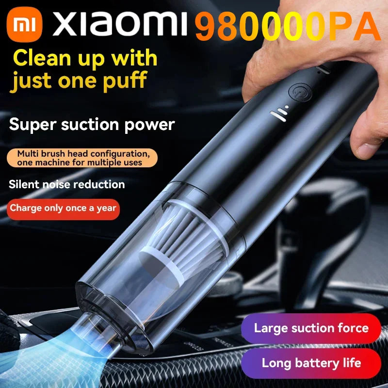 Xiaomi 4-in-1 Car Vacuum Cleaner Wireless Portable Handheld Mini Blower Home & Auto