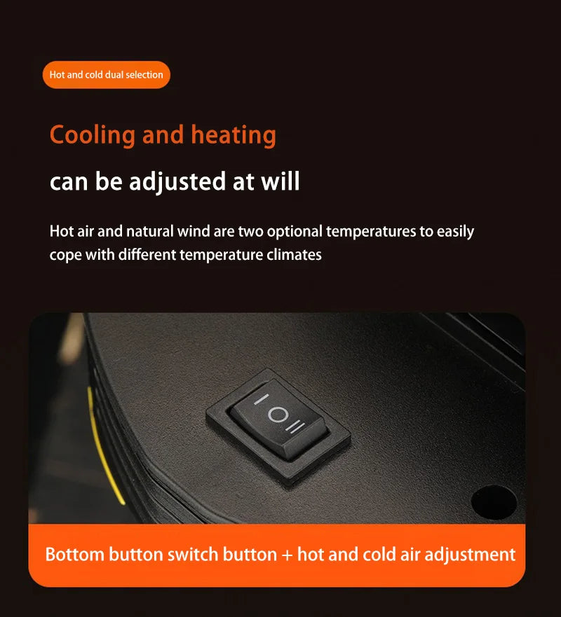 Xiaomi 12V Car Heater Defroster Portable Fast Heating Fan Winter Defogger Dual Air