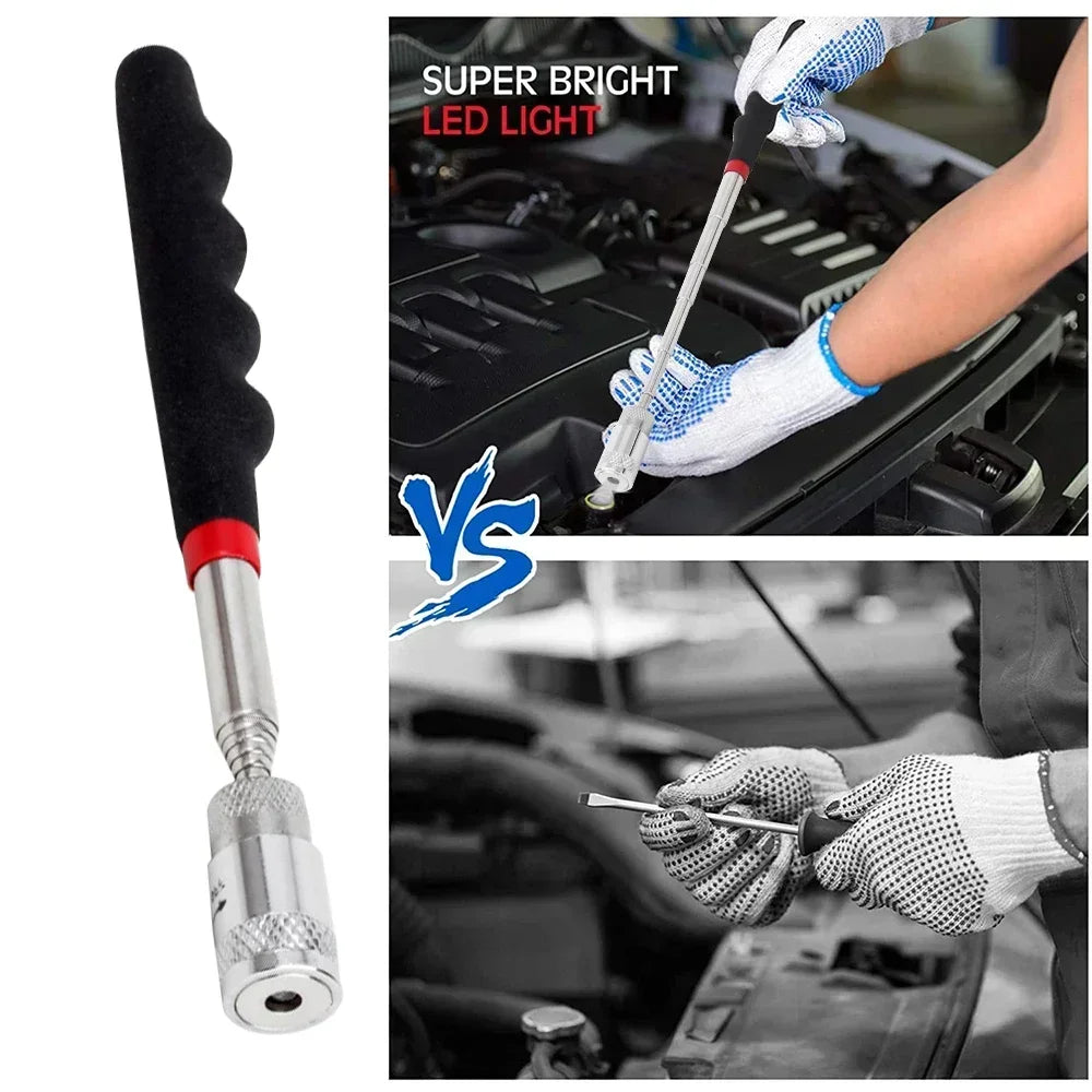 Telescopic Magnetic Pickup Tool – Adjustable Magnet Pen for Nuts, Bolts & Screws