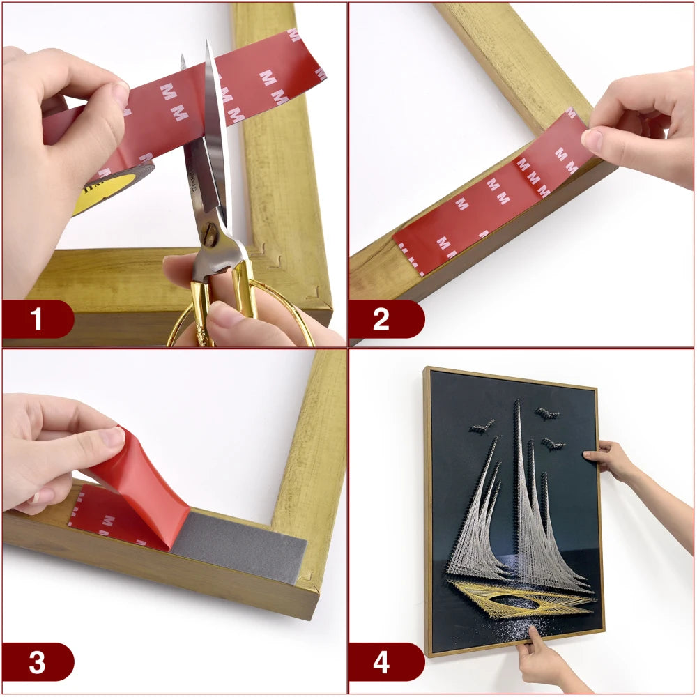 3M Strong Double-Sided Automotive Adhesive Tape – High Viscosity, Heat-Resistant, 3 Meters Long