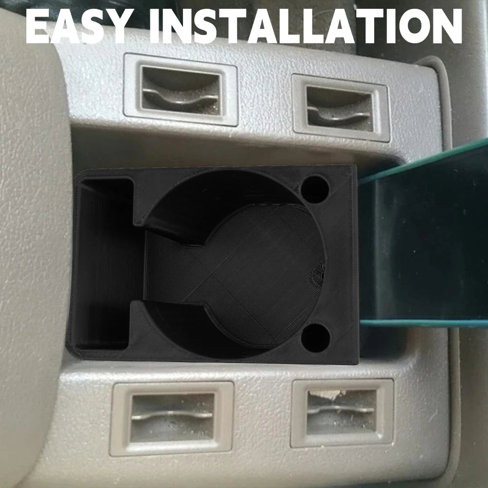 Square Insert Cup Holder Armrest Box for Toyota Landcruiser 80 Series Console Black