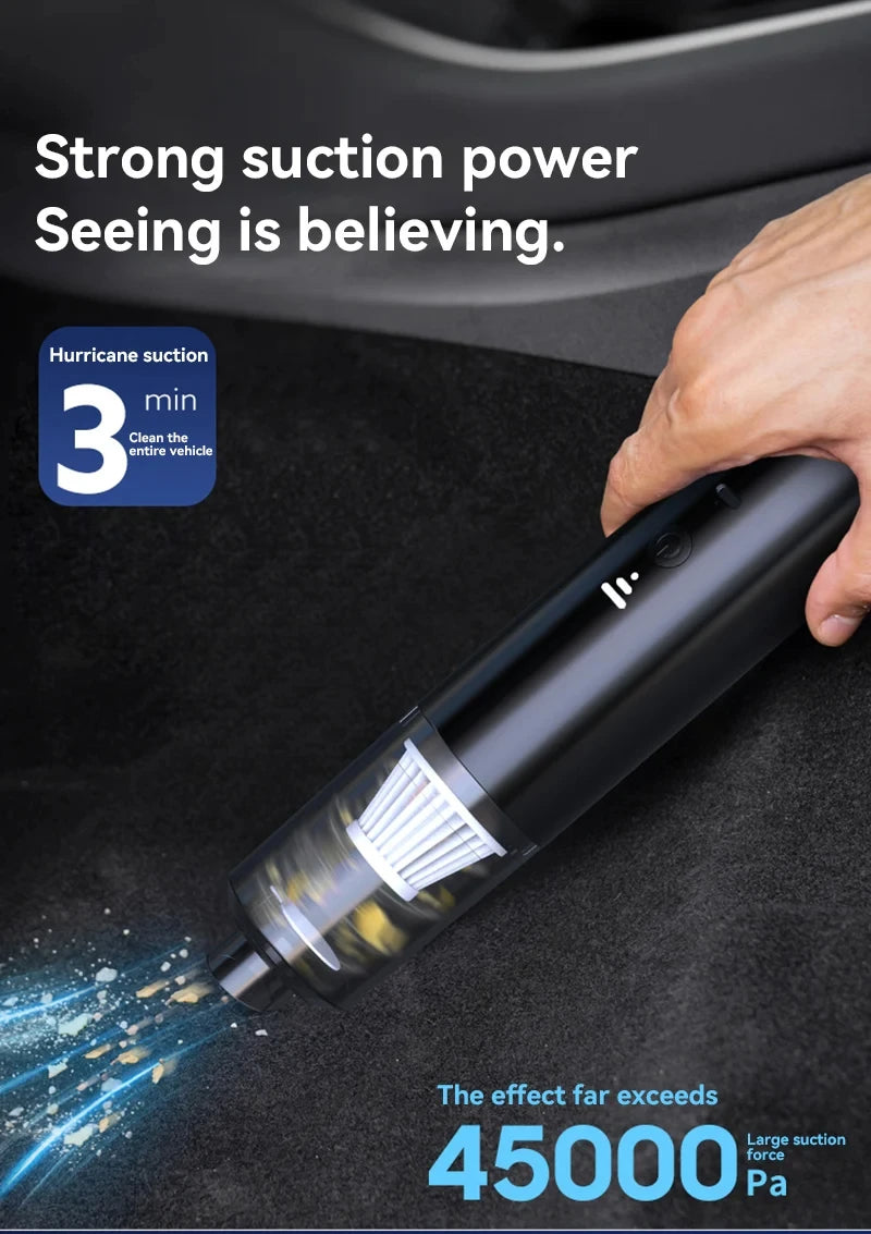 Xiaomi 4-in-1 Car Vacuum Cleaner Wireless Portable Handheld Mini Blower Home & Auto
