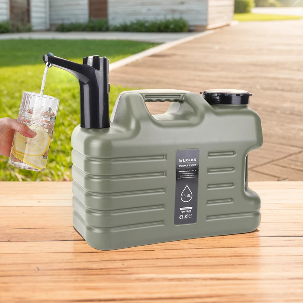 Portable USB Rechargeable Electric Water Pump – One-Key Auto Dispense for Outdoor CampingOutdoor & Camping Gear