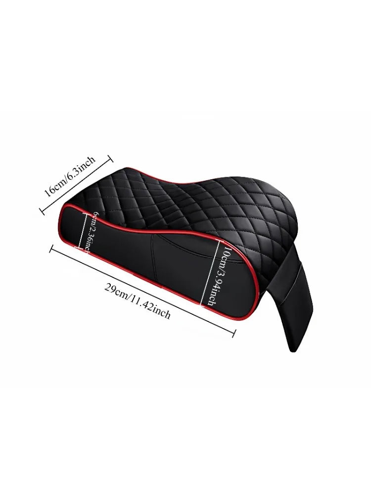 Universal Memory Foam Car Armrest Cushion – Elevated Center Console Pad with Ergonomic Support & Non-Slip Design