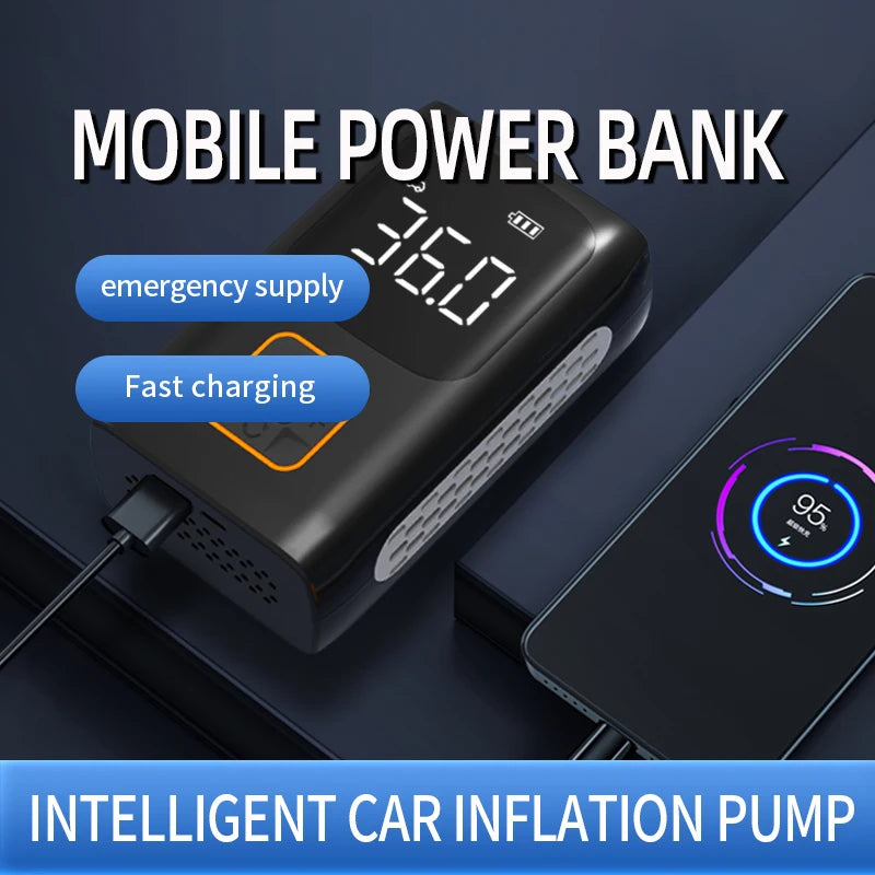 Xiaomi Smart Digital Tire Inflator Mini Air Pump Portable Compressor for Car & Bike