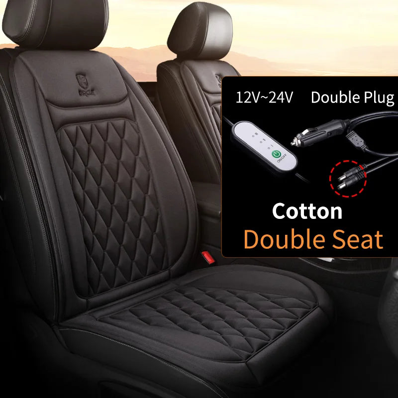 Fast Heating 12-24V Car Seat Cover Electric Heater 25W Flannel Winter Pad Cushion