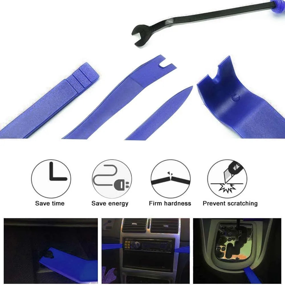 Car Hand Tool Set – Professional Car Disassembly & Interior Trim Removal Kit for Stereo, DVD, Dashboard & Plastic Panel Repair