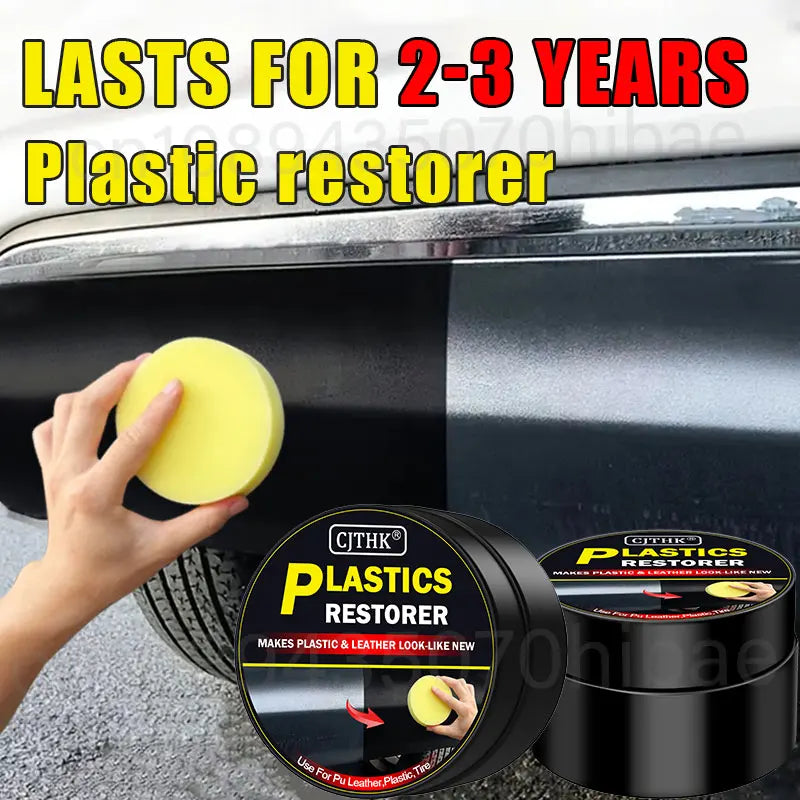 Ultimate Car Plastic & Trim Restorer – Back to Black High-Gloss Finish | Leather, Vinyl & Plastic Polish, Repair & Protection Coating