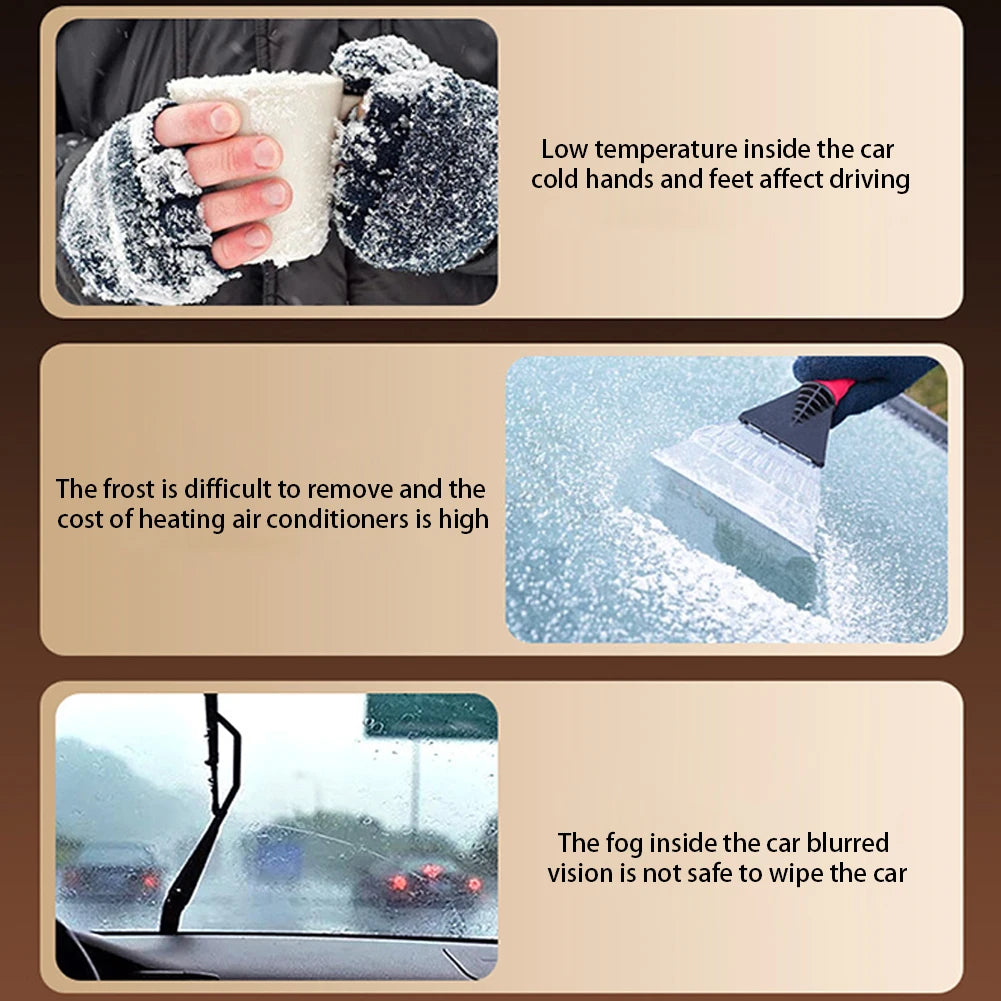 200W/150W Car Heater Fan 12V/24V – Portable Windshield Defogger & Defroster | Fast Heating Anti-Fog Demister for Winter DrivingCar & Automotive Accessories