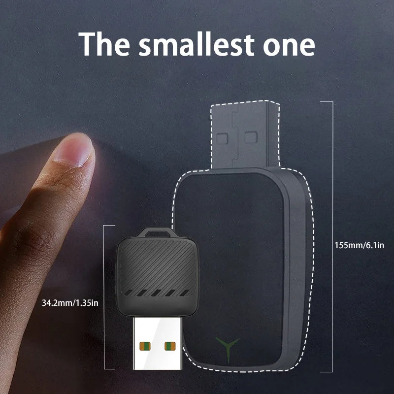 Xiaomi 2-in-1 Wireless Android Auto Adapter CarPlay Dongle AI Smart Box for Wired Cars