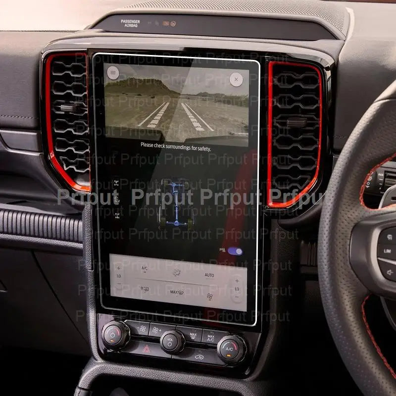 Premium Tempered Glass Screen Protector for Ford Ranger Wildtrak & Raptor 2022-2023 Infotainment GPS Navigation