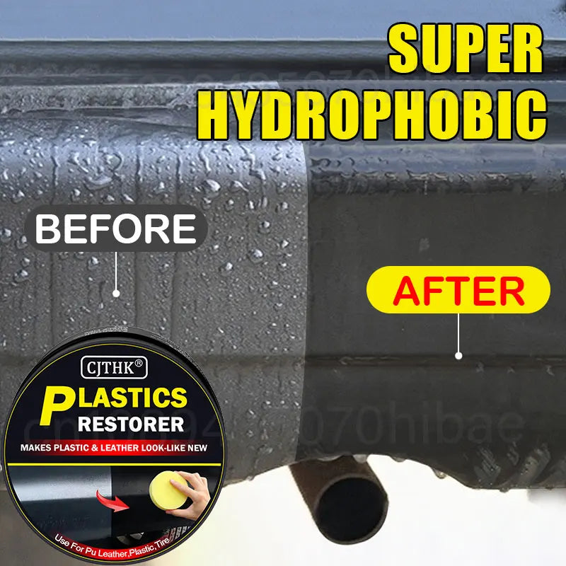Ultimate Car Plastic & Trim Restorer – Back to Black High-Gloss Finish | Leather, Vinyl & Plastic Polish, Repair & Protection Coating