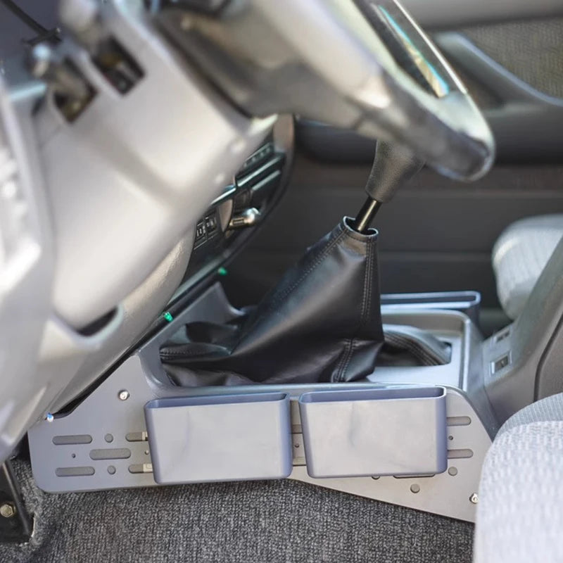 Center Console Organizer Tray for Toyota Land Cruiser LC80 – Interior Storage Box Insert, Central Console Modification Accessory