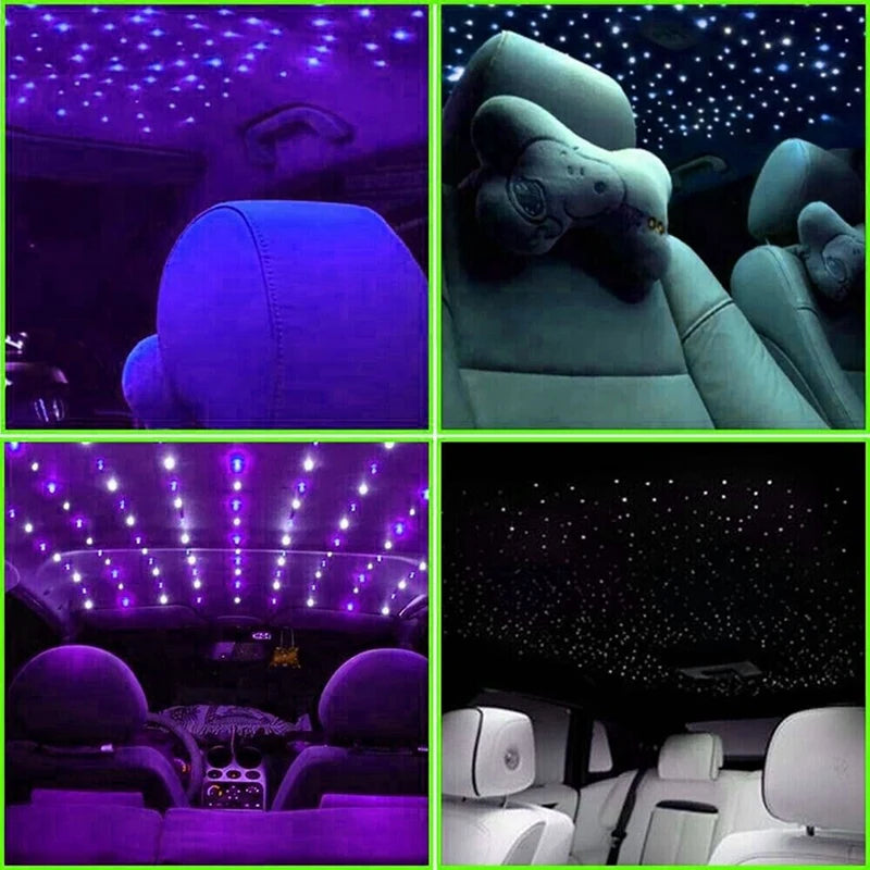 1000PCS Fiber Optic Star Ceiling Light Kit – Car/Home Roof Headliner Galaxy Lights with Remote & APP Control