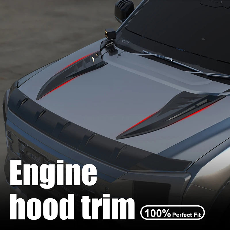 Hood Decoration Stickers For BYD Shark 6 2024-2025 Sports Hood Decal Car Accessories