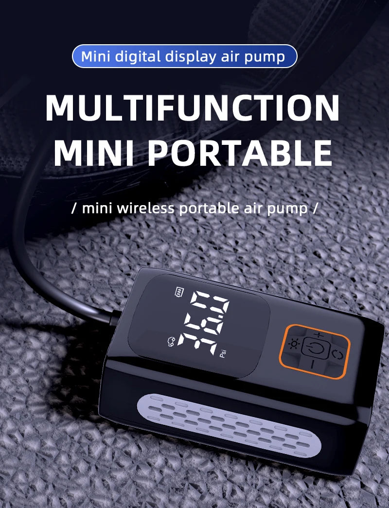 Xiaomi Smart Digital Tire Inflator Mini Air Pump Portable Compressor for Car & Bike