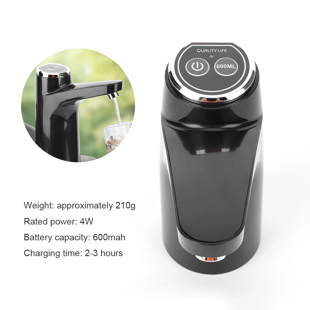 Portable USB Rechargeable Electric Water Pump – One-Key Auto Dispense for Outdoor CampingOutdoor & Camping Gear