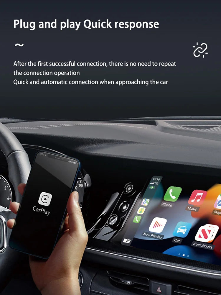 Xiaomi 2-in-1 Wireless Android Auto Adapter CarPlay Dongle AI Smart Box for Wired Cars