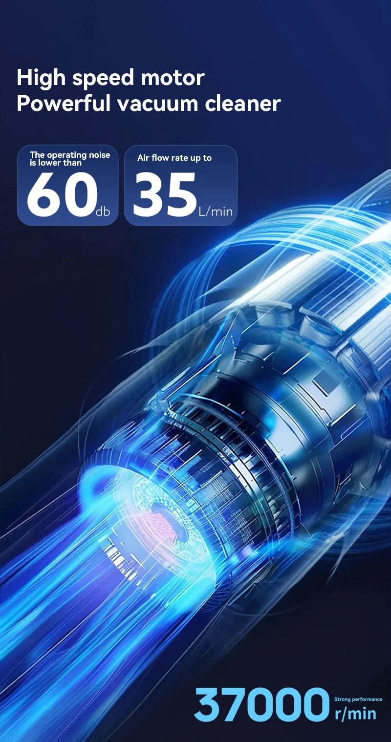 Xiaomi 4-in-1 Car Vacuum Cleaner Wireless Portable Handheld Mini Blower Home & Auto