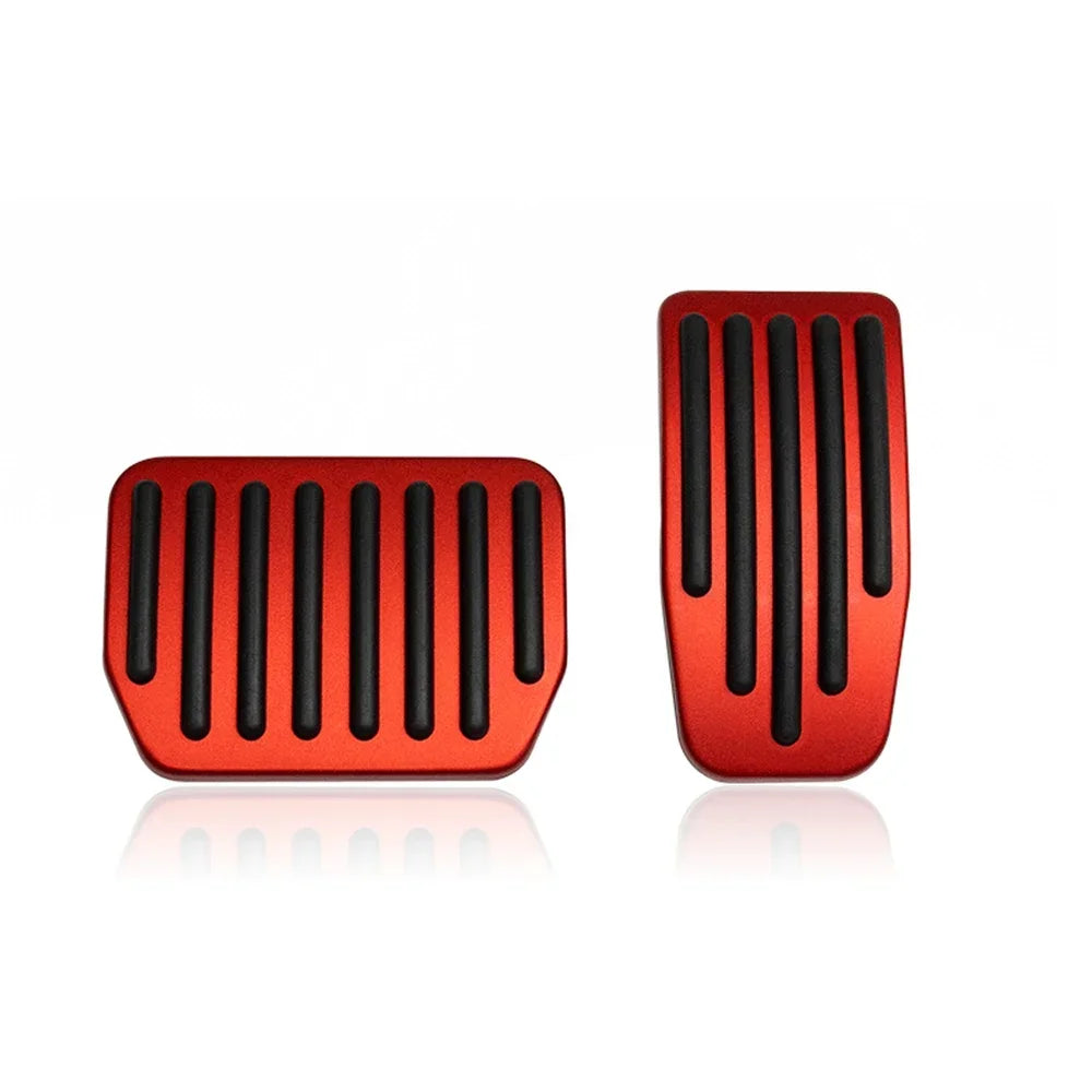 Performance Aluminum Pedal Covers for Tesla Model Y & Model 3 Highland – Non-Slip Brake, Accelerator & Footrest Set