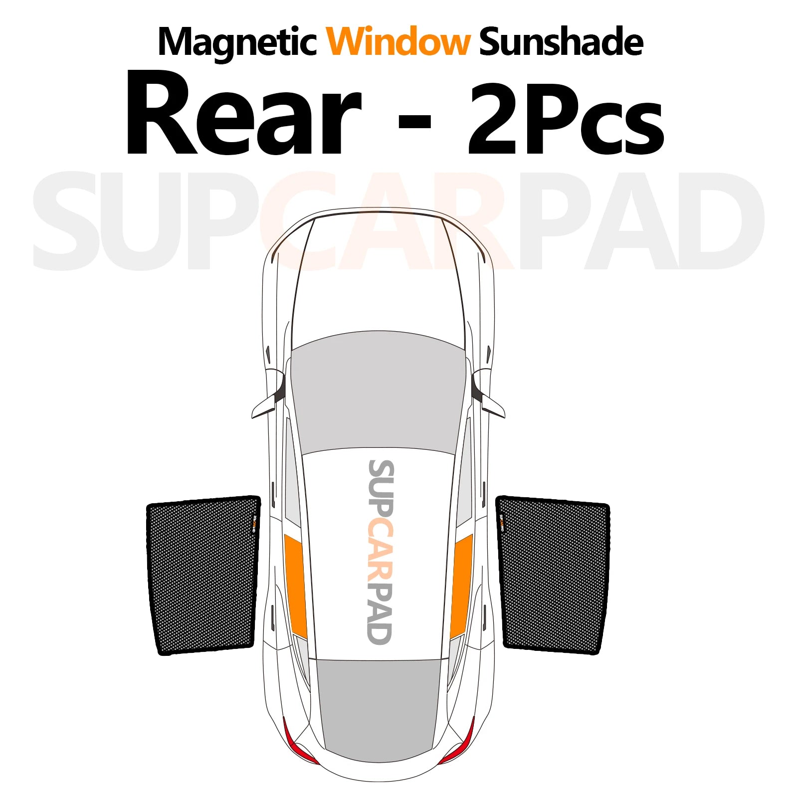Ford Ranger 2024-2025 Custom Magnetic Front Windshield Sunshade – 4-Door Pickup Mesh Curtain