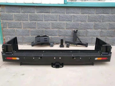 Rear Steel Bar with Jerry Can Holder and Tyre Holder Suitable For Toyota Landcruiser 100 Series