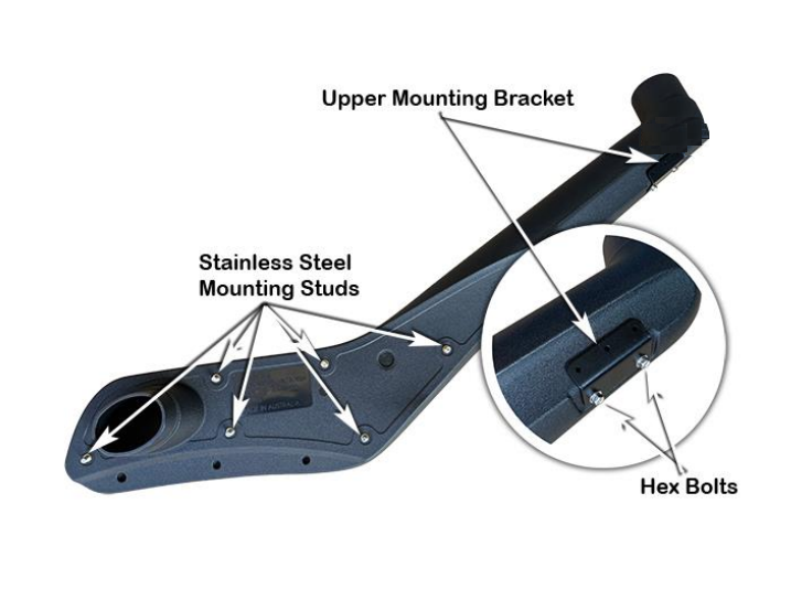 Front Snorkel Plastic Kit Trim Panel Assembly Suitable For Isuzu D-Max 2021-2024