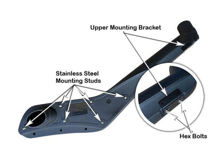 2021-2024 Isuzu D-Max Front Snorkel Plastic Kit Trim Panel Assembly