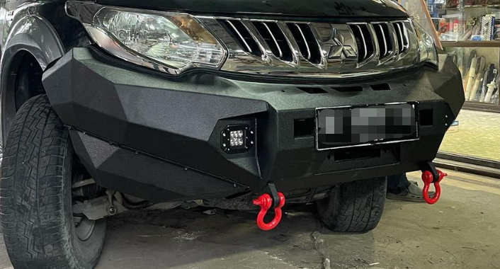Loopless Bull Bar and Skid Plate Set Suitable For Mitsubishi Triton 2015-2018