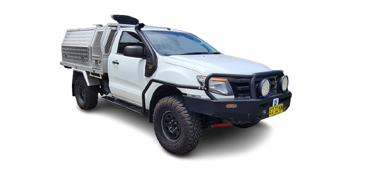 2012-2015 Ford Ranger PX1/PX2/PX3 Pair Of Heavy-Duty Side Steps With Brush Bar Mounting Brackets