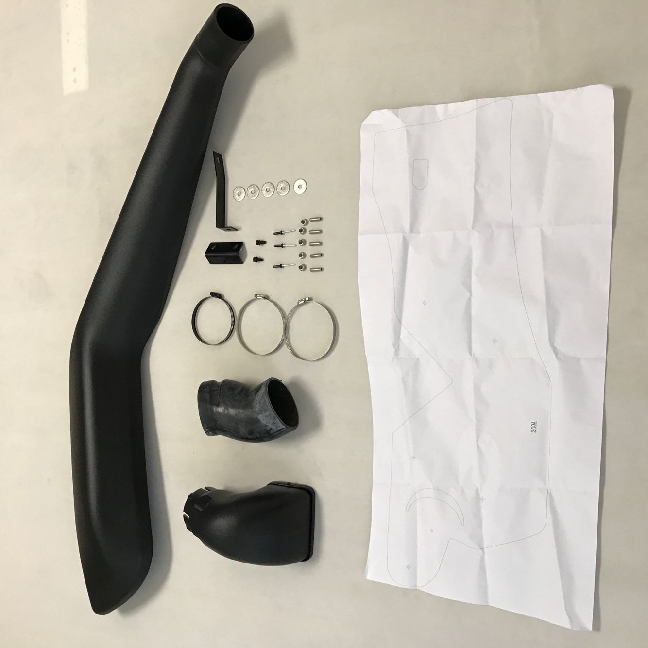Front Snorkel Plastic Kit Trim Panel Assembly Suitable For Toyota Land Cruiser LC200 Series 2008-2024