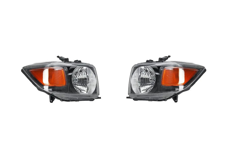OEM Style Half Black Headlight LHS and RHS Suitable For Toyota Landcruiser VDJ70
