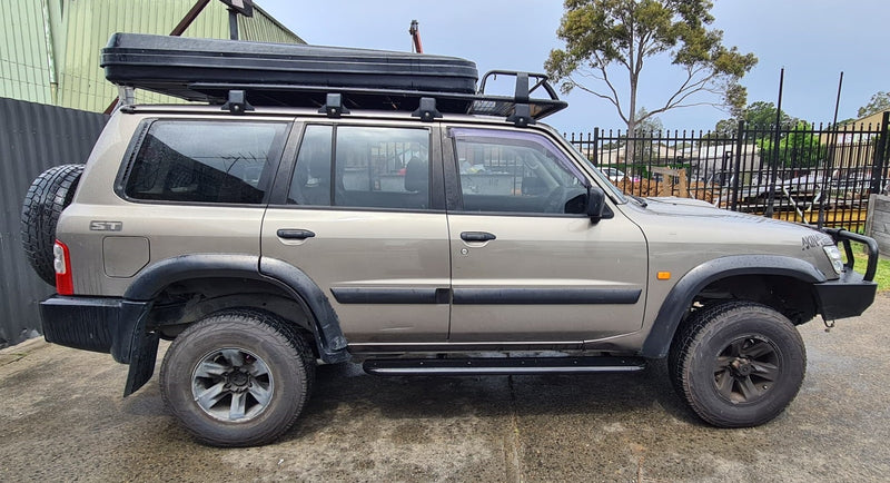 Side Steps with Brush Bars Suitable For Nissan Patrol GU Y61 1998-2014