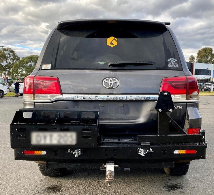 Rear Steel Bar with Tyre Holder & 2 Jerry Can Holder Suitable For Toyota Landcruiser 200