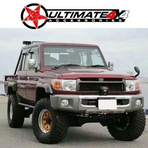 Front Upper Bumper Grille Panel Assembly Matte Black Suitable For Toyota Land Cruiser VDJ 76/79/78 Series